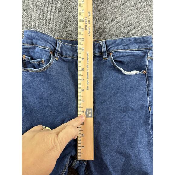 ASOS Mid Rise Skinny Jeans Blue Womens 28W 32L Stretch Denim Classic Fit - Picture 9 of 15